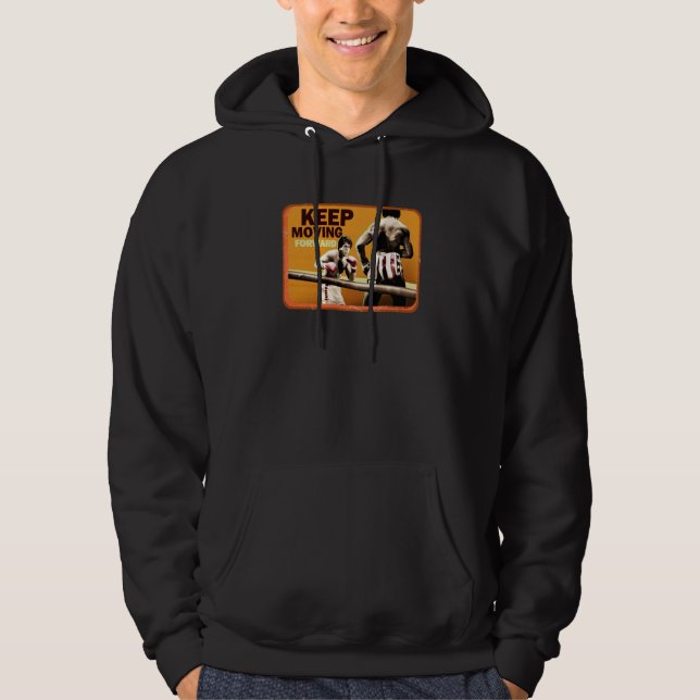 Rocky Keep Moving Forward Apollo Fight Hoodie (Framsida)