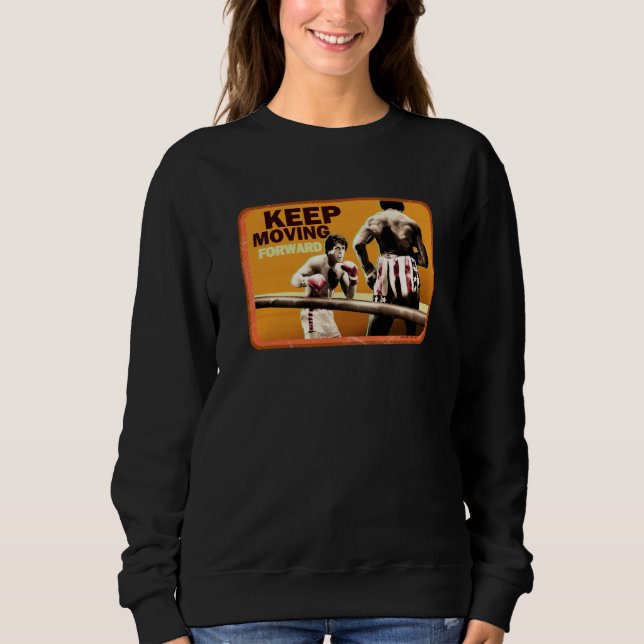 Rocky Keep Moving Forward Apollo Fight T Shirt (Framsida)