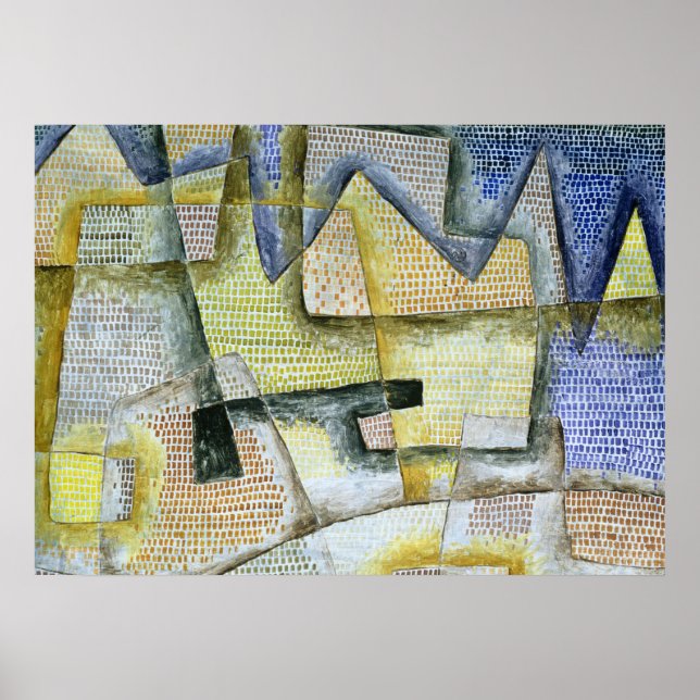 Rocky Kusten, 1931 av Paul Klee Poster (Framsidan)