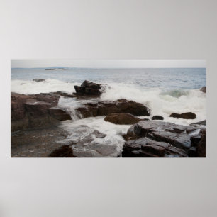 Rocky Kusten, Acadia National Park, Maine Poster
