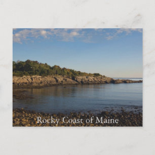 Rocky Kusten av Maine vycard Vykort