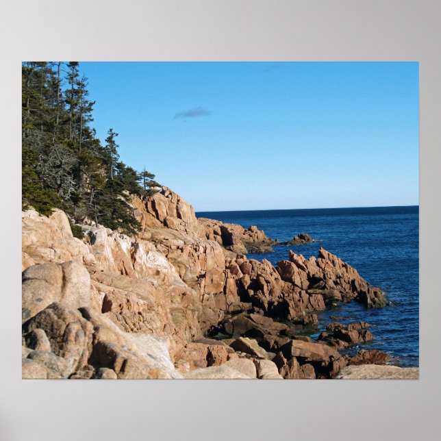 Rocky Kusten i Bass Harbour Poster (Framsidan)