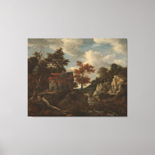 Rocky Landcape, Jacob Isaacksz. van Ruisdael Canvastryck