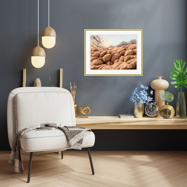 Rocky Ligcape - Stretched Kanvastryck (Skapare uppladdad)