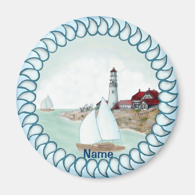 Rocky Lighthouse Magnet (Framsidan)