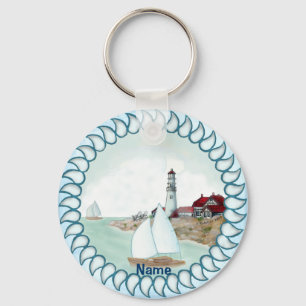 Rocky Lighthouse Nyckelring
