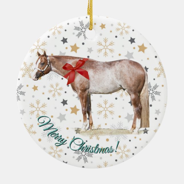 Rocky med julklapp Ornament (Baksidan)