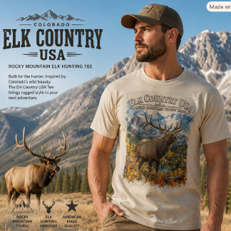 Rocky Mountain Älgjakt Trofé Tjur Mäns Present T Shirt