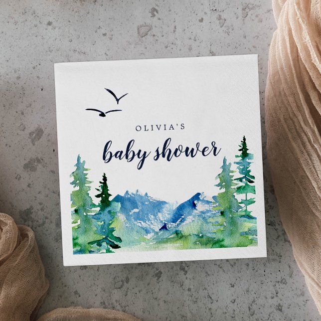 Rocky Mountain Baby Shower Pappersservett (Skapare uppladdad)