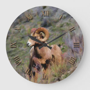 Rocky Mountain Bighorn Sheep Stor Klocka