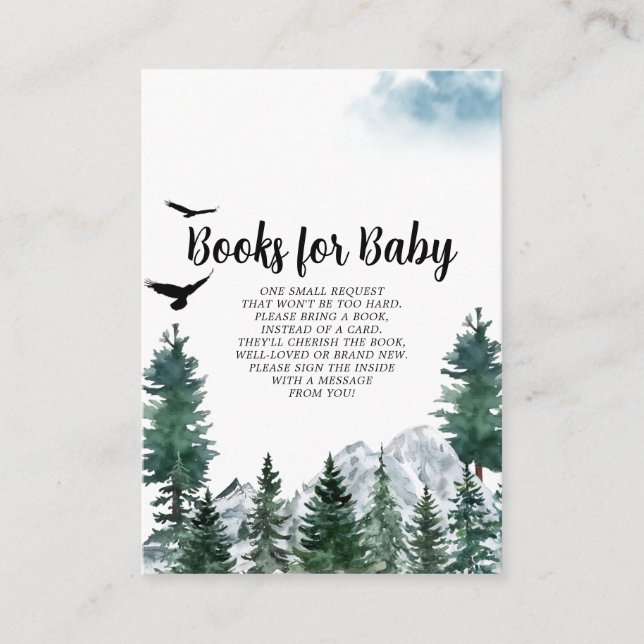 Rocky Mountain Books för Baby-kort Tilläggskort (Framsida)
