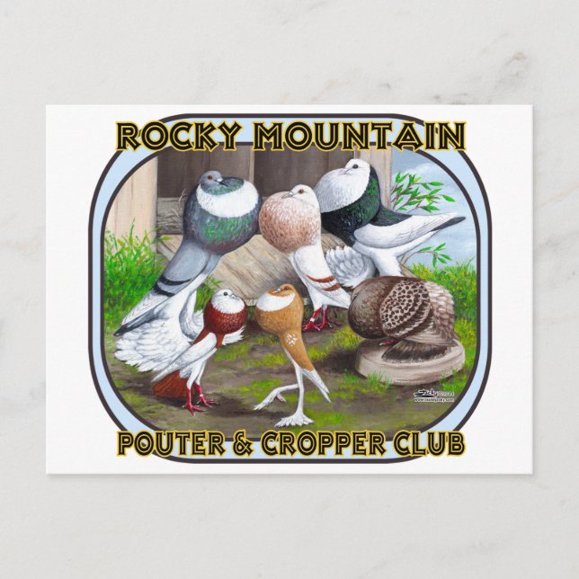 Rocky Mountain Club Logotyp Vykort (Framsida)