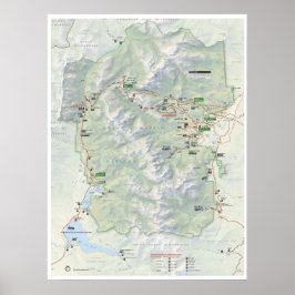 Rocky Mountain (Colorado) karta poster