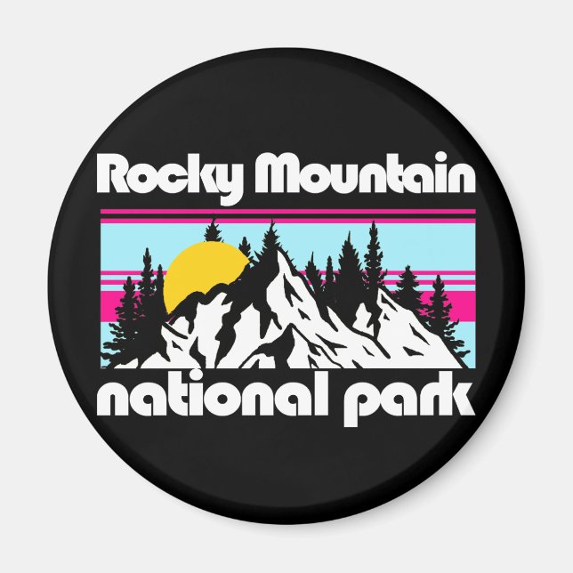 Rocky Mountain,Colorado Magnet (Framsidan)