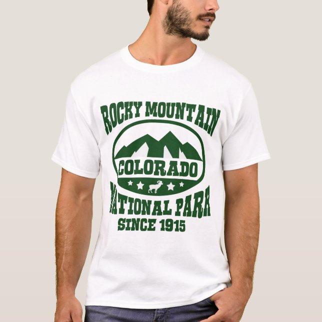 ROCKY MOUNTAIN COLORADO NATIONAL PARK SEDAN 1915 TEE (Framsida)