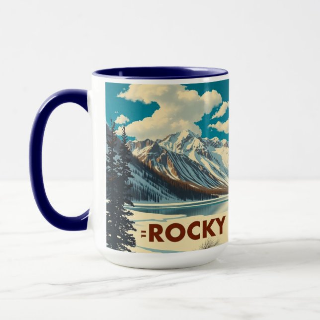 Rocky Mountain Continental Divide Elevation Mugg (Vänster)