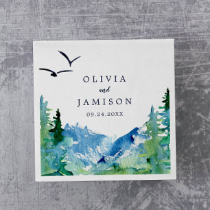 Rocky Mountain Destination Wedding Pappersservett
