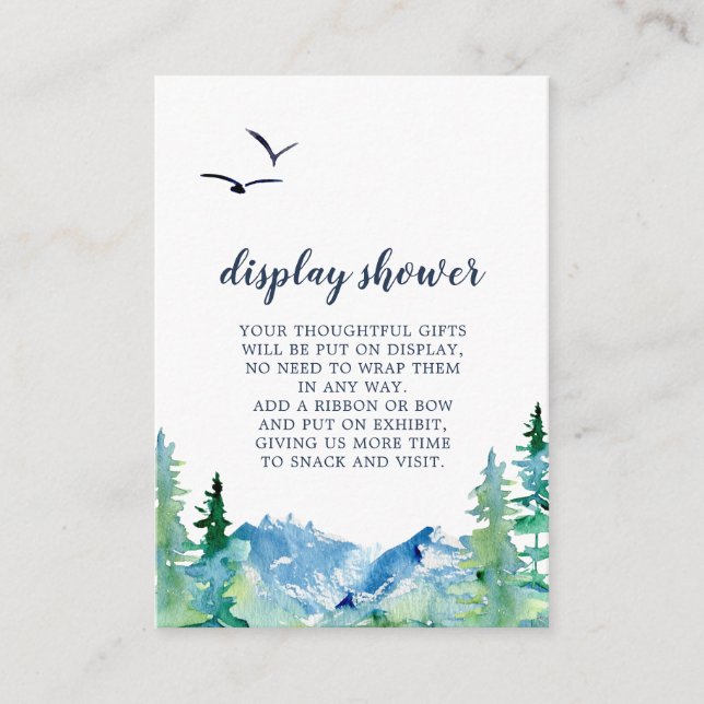 Rocky Mountain Display Duschkapslingskort Tilläggskort (Framsida)