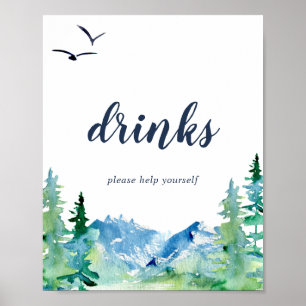 Rocky Mountain Drinks-skylt Poster