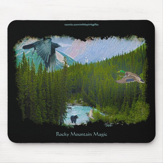 Rocky Mountain Forest & Wildlife Mousepad Musmatta (Framsidan)