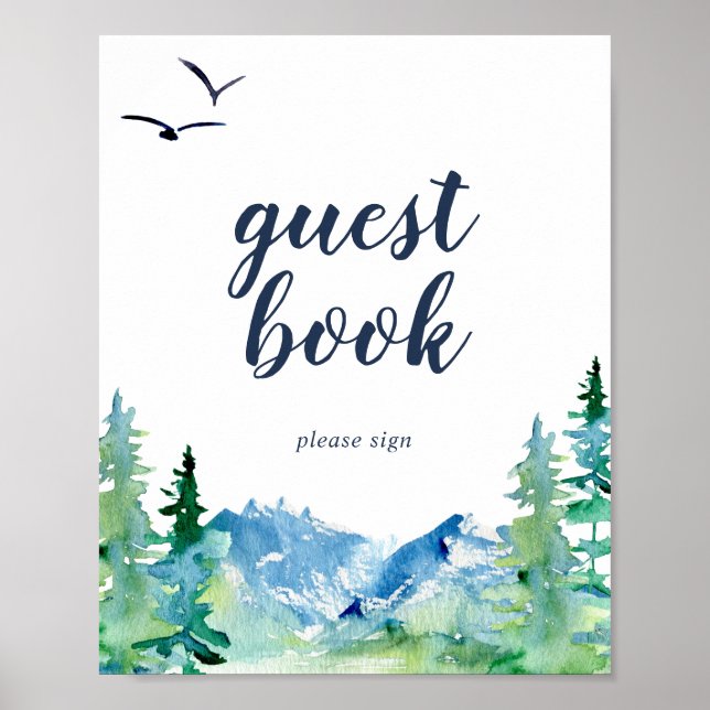 Rocky Mountain Guest Bok Sign Poster (Framsidan)
