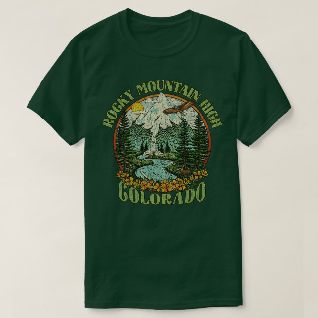 Rocky Mountain High 1972 T Shirt (Design framsida)