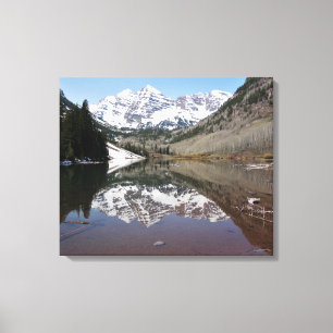 Rocky Mountain High Colorado Maroon Bells Canvastryck