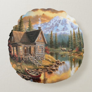 "Rocky Mountain High" Rund Kudde