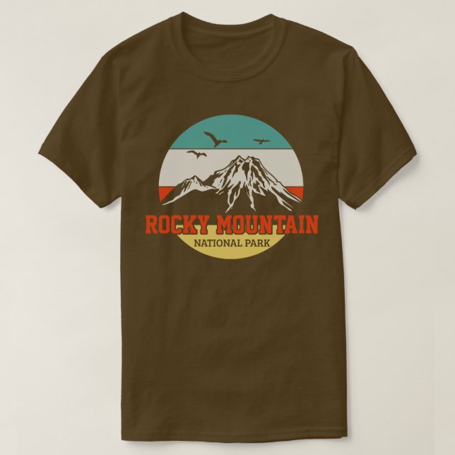 Rocky Mountain Hiking Vintage T Shirt (Design framsida)