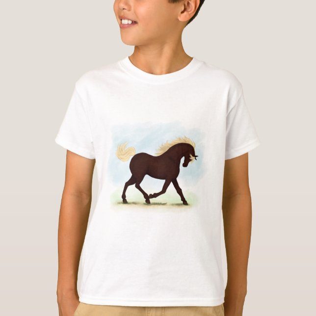 Rocky Mountain Horse Equestrian T Shirt (Framsida)