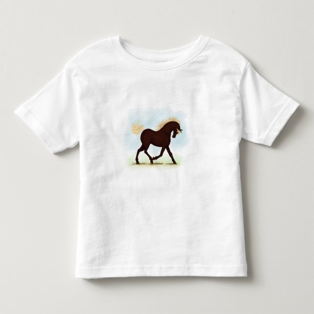Rocky Mountain Horse Equestrian T Shirt (Framsida)