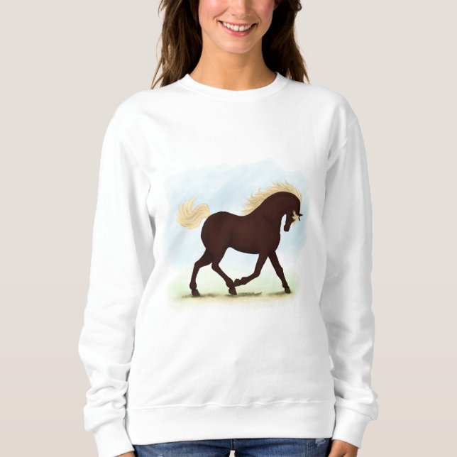 Rocky Mountain Horse Equestrian T Shirt (Framsida)