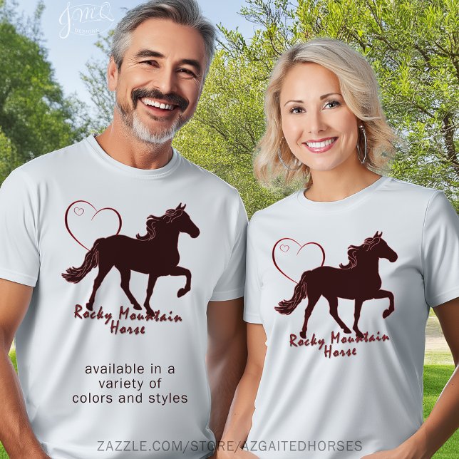 Rocky Mountain Horse Hearts Tee (Rocky Mountain Horse Hearts T-Shirt)