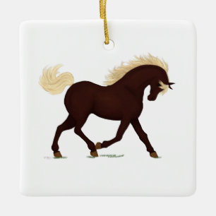 Rocky Mountain Horse Personlig Equine jul Julgransprydnad Keramik