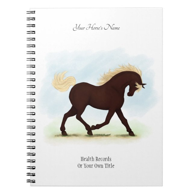 Rocky Mountain Horse Personlig Owners Journal Anteckningsbok (Framsidan)