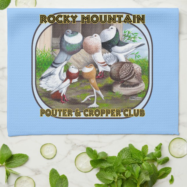 Rocky Mountain Klubb Logotyp Kökshandduk (Vikta)