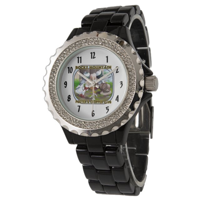 Rocky Mountain Klubb Logotyp Wrist Watch Armbandsur (Vinklad)