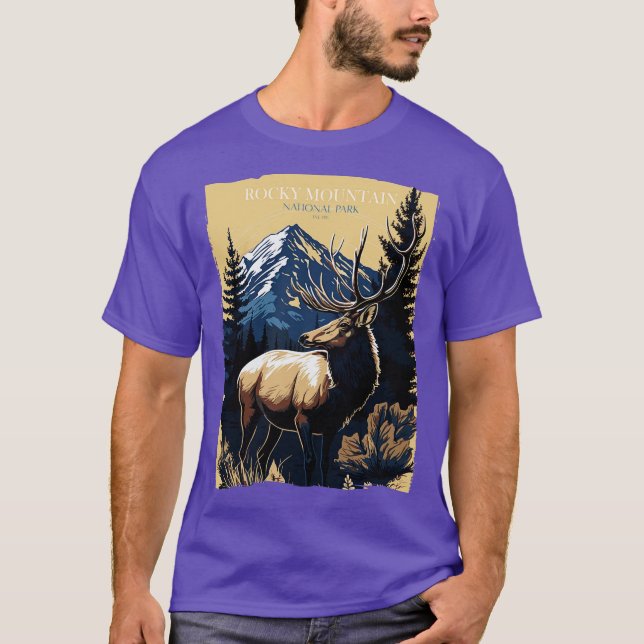 Rocky Mountain National Park 3 T Shirt (Framsida)