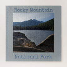 Rocky Mountain National Park Bear Sjö Jigszawa Puz