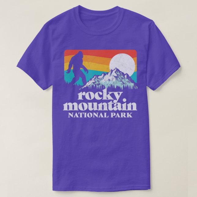 Rocky Mountain National Park Bigfoot Mountains T Shirt (Design framsida)