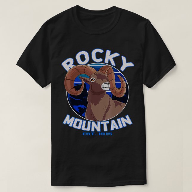Rocky Mountain National Park Bighorn Sheep T Shirt (Design framsida)
