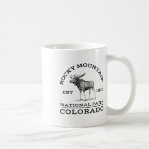 Rocky Mountain National Park Colorado Älg Hike O Kaffemugg
