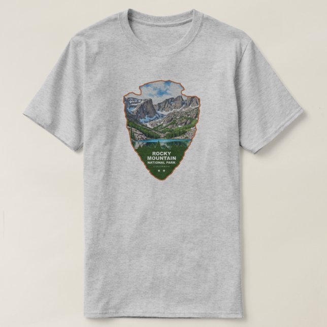Rocky Mountain National Park Colorado Arrowhead T Shirt (Design framsida)