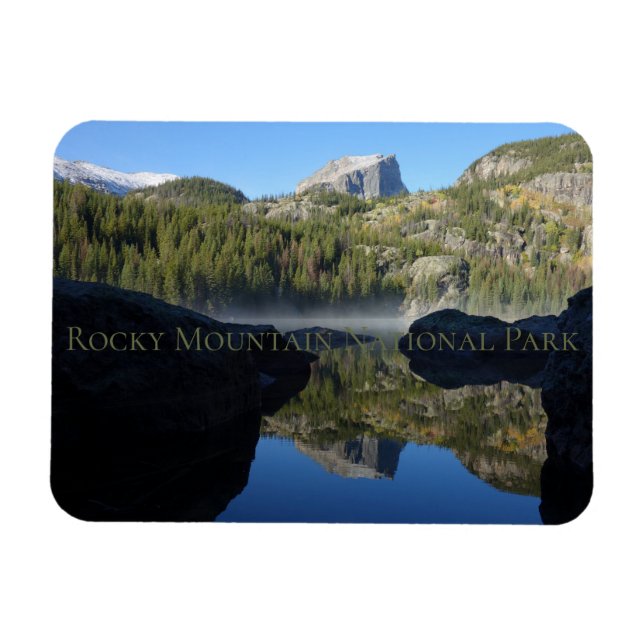 Rocky Mountain National Park Colorado Bear Sjö Magnet (Horisontell)