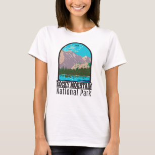 Rocky Mountain National Park Colorado Bear Sjö T- T Shirt
