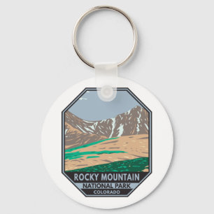 Rocky Mountain National Park Colorado Grays-toppen Nyckelring