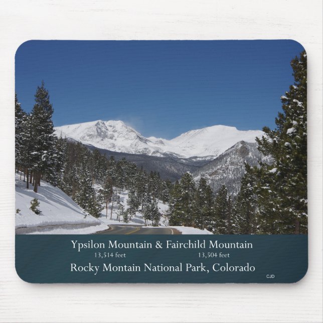 Rocky Mountain National Park, Colorado mousepad Musmatta (Framsidan)