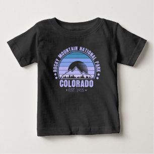 Rocky Mountain National Park Colorado Retro T Shirt