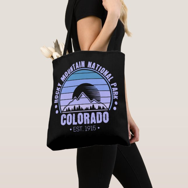 Rocky Mountain National Park Colorado Retro Tygkasse (Närbild)