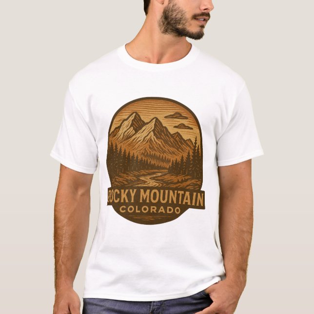 Rocky Mountain National Park Colorado T-Shirt (Framsida)